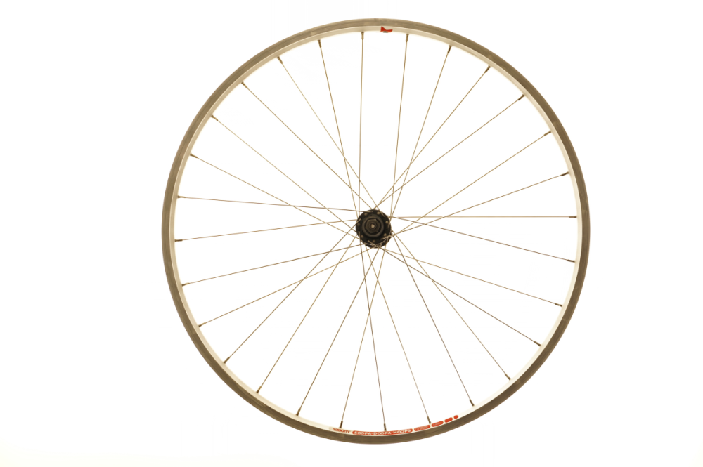 Woom Vorderrad 26" für Woom 6 V-Brake 28-Loch silber