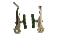 Woom V-Brake für 1 Hinterrad silber Bremsschuhe grün