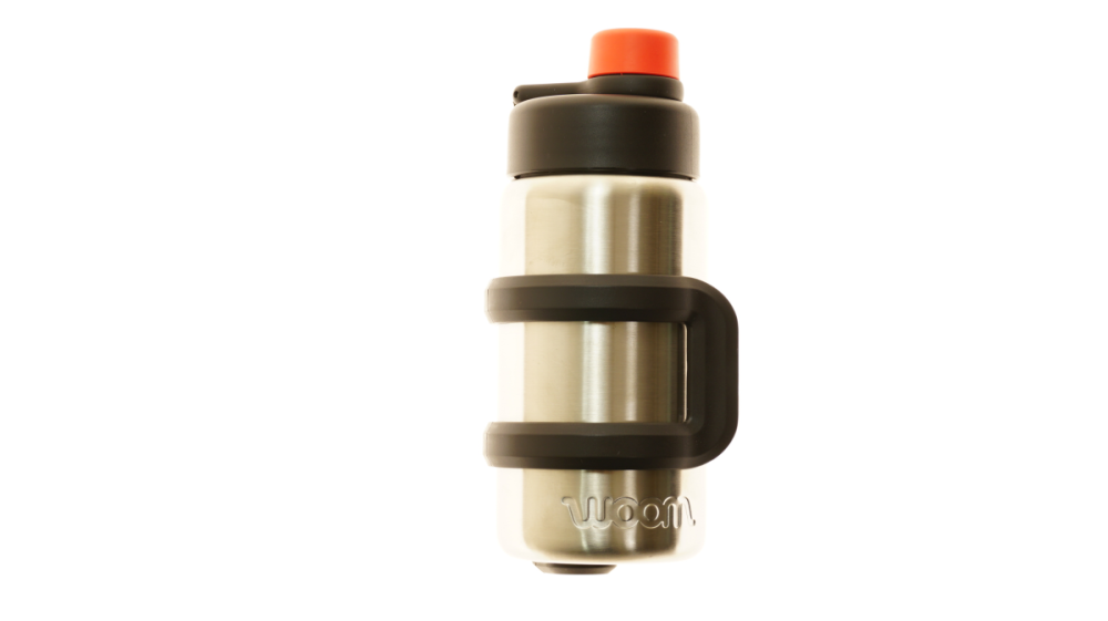Woom GLUG Edelstahl Bidon 0,5L inkl. Side-Clip-Halterung