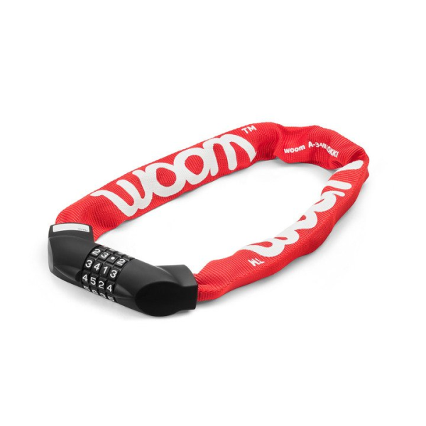 Woom LOKKI Kettenschloss mit 4-stelligem Zahlencode – rot