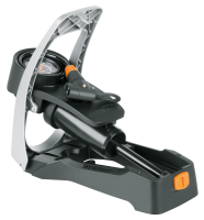 SKS Fusstretpumpe Airstep Alu/Kunststoff Multi Valve mit Manometer schwarz-silber