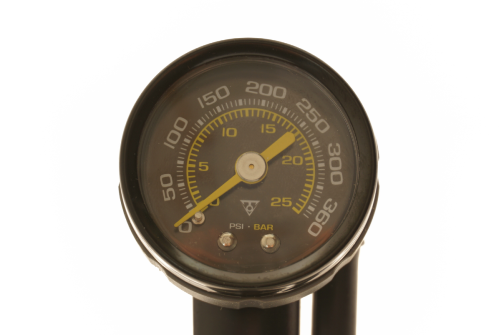 Topeak Dämpferpumpe PocketShock DXG mit Manometer 24.8bar 175g