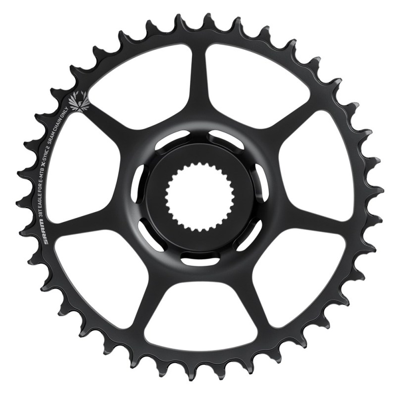 SRAM Kettenblatt 38Z 11/12Gang X-Sync2 Bosch Gen 4 Stahl schwarz