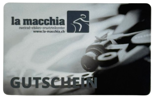 La Macchia Zweirad Geschenkgutschein - Wiederaufladbare Guthabenkarte