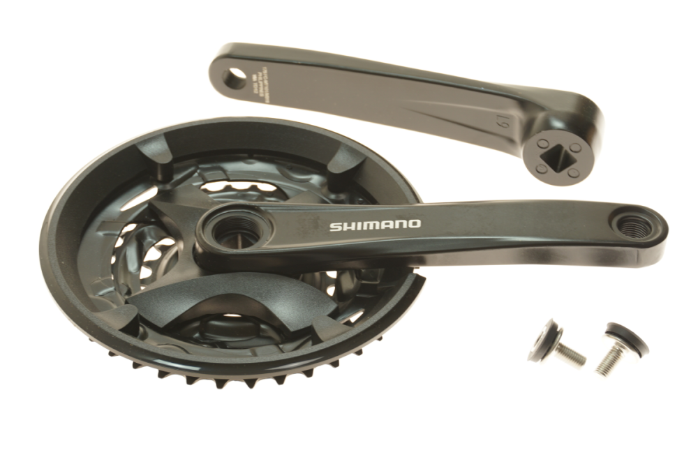 Shimano Kettenradgarnitur 4-kant 40x30x22 3x9 175mm FC-MT101 schwarz
