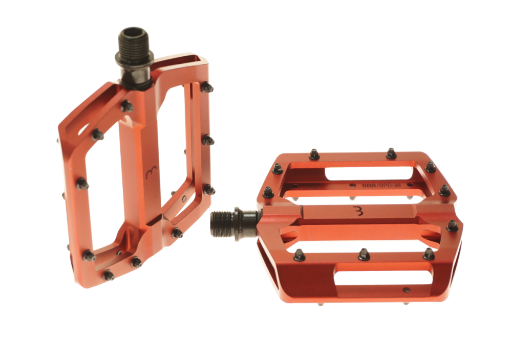 BBB Pedalen Enigma BPD-38 100x95mm mit Pins Alu rot matt