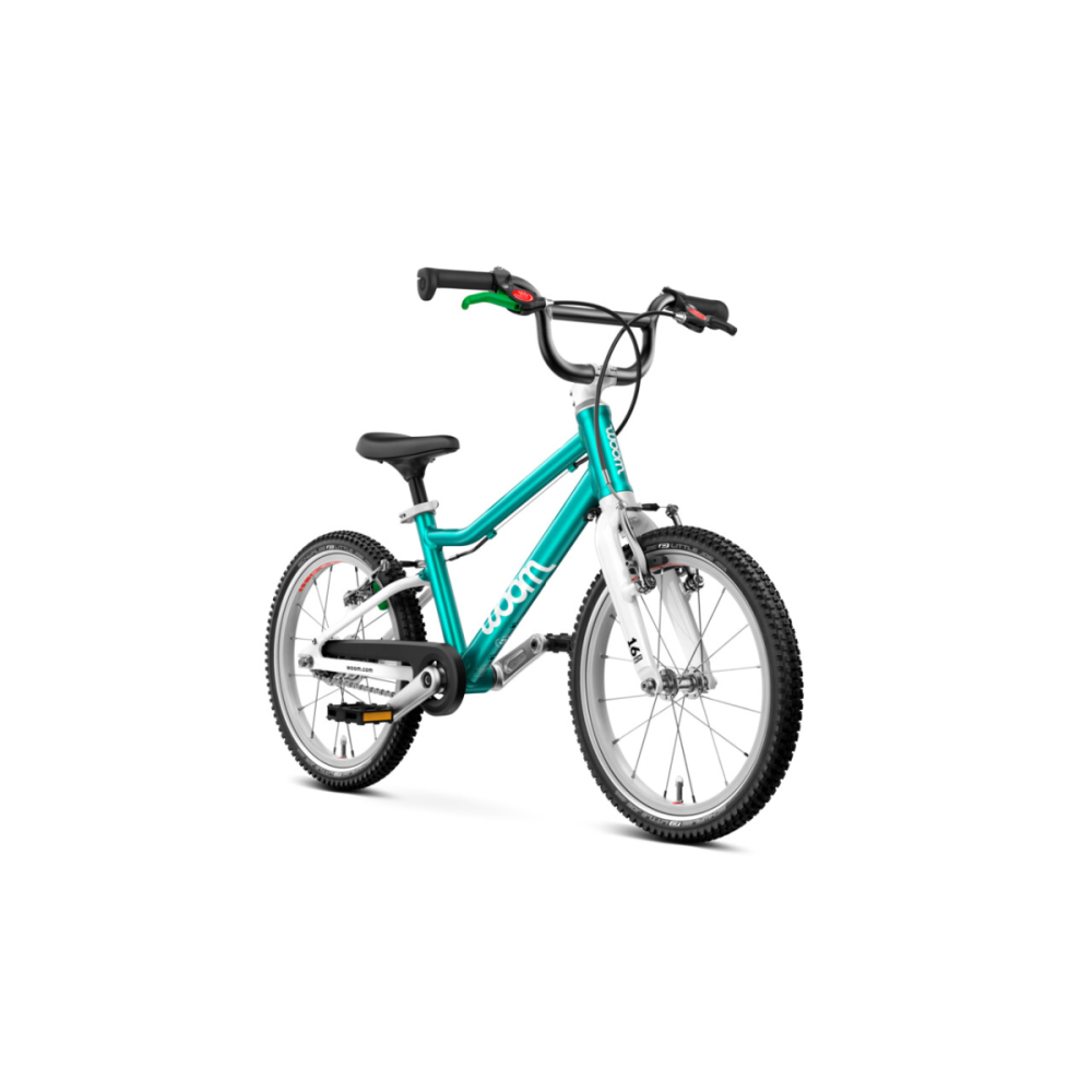 Woom GO 3 AUTOMAGIC Kinderfahrrad 16" petrol met. H