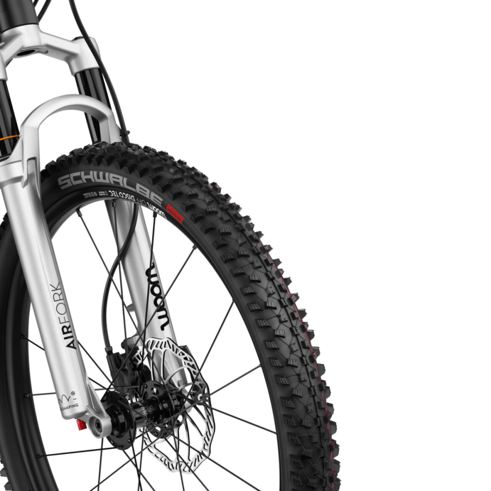 Woom OFF AIR 5 Kinder-Mountainbike 24" schwarz matt