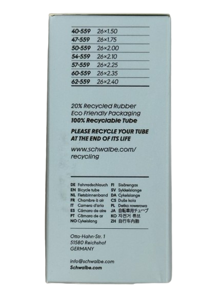 Schwalbe Schlauch 26x1.50-2.40 AV13 40mm 40/62-559