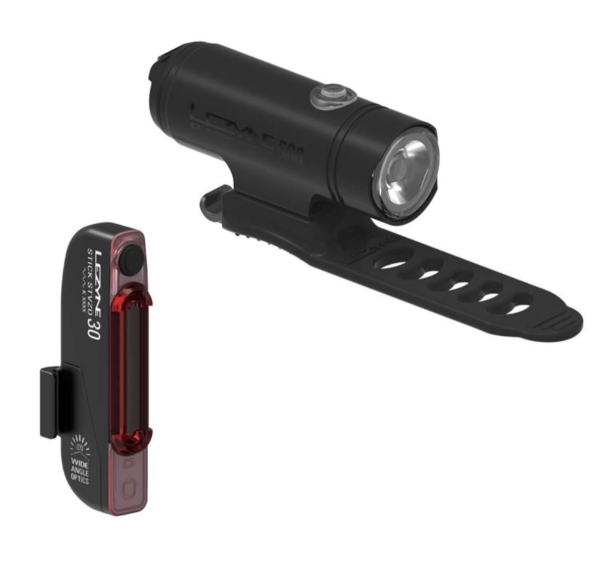 Lezyne Lichtset Classic Drive & Stick Pair 500/30 Lumen 7/7 Modi USB schwarz